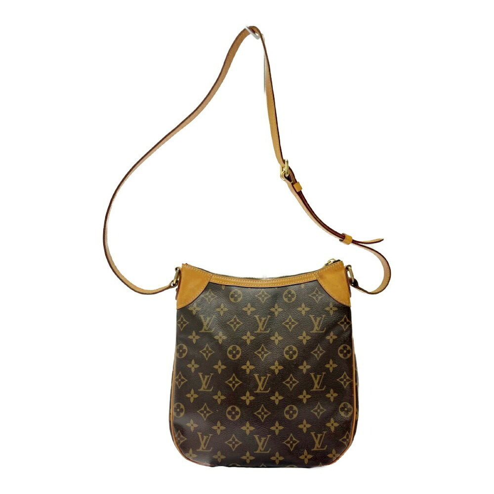LOUIS VUITTON Monogram Odeon Shoulder Bag Brown
